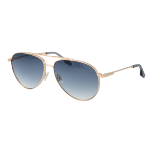 Trussardi Pilotenbrille Sonnenbrille TSM3015 6204A in Gold – 45° Seitenansicht