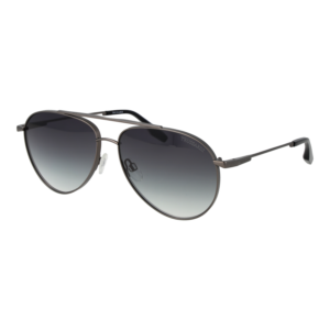 Trussardi Pilotenbrille Sonnenbrille TSM3015 6202B in Gunmetal – 45° Seitenansicht