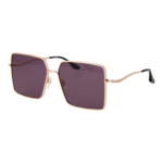 Trussardi Quadrat Sonnenbrille TSW3010 5904A in Gold – 45° Seitenansicht
