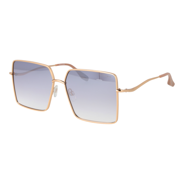Trussardi Sonnenbrille TSW3010 5904B – 45° Seitenansicht Trussardi Quadrat Sonnenbrille TSW3010 5904B in Gold – 45° Seitenansicht