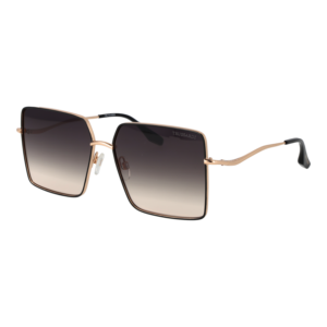 Trussardi Quadrat Sonnenbrille TSW3010 5909A in Schwarz – 45° Seitenansicht