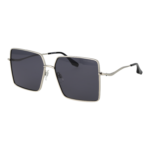 Trussardi Quadrat Sonnenbrille TSW3010 5903A in Silber – 45° Seitenansicht