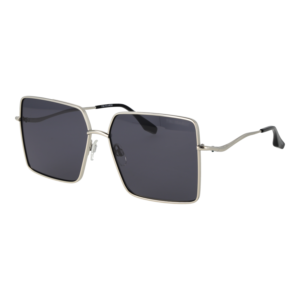 Trussardi Quadrat Sonnenbrille TSW3010 5903A in Silber – 45° Seitenansicht
