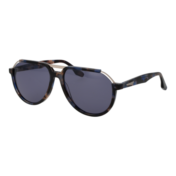 Trussardi Pilotenbrille Sonnenbrille TSM9036 59G21 in Braun – 45° Seitenansicht