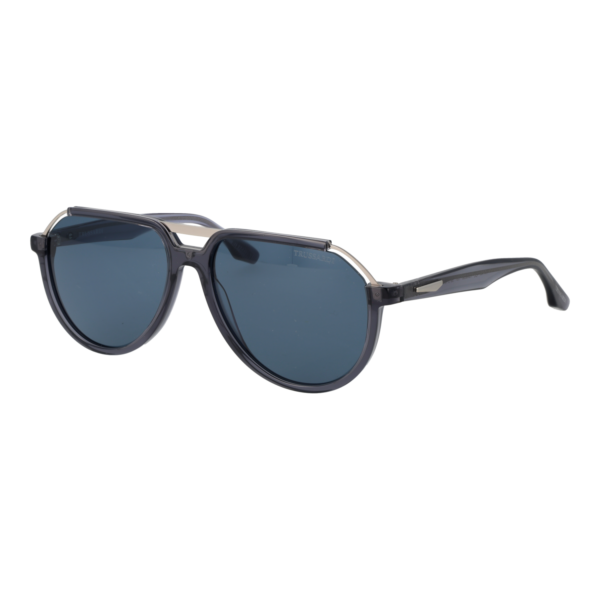 Trussardi Pilotenbrille Sonnenbrille TSM9036 59T01 in Grau – 45° Seitenansicht