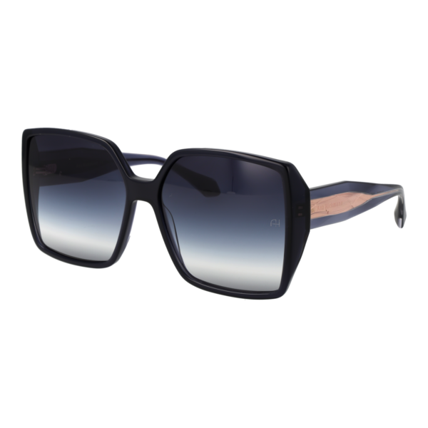 Ana Hickmann Quadrat Sonnenbrille AH9427 62C01 in Blau – 45° Seitenansicht