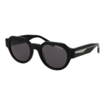 Trussardi Panto Sonnenbrille TSU9031 51A01 in Schwarz – 45° Seitenansicht