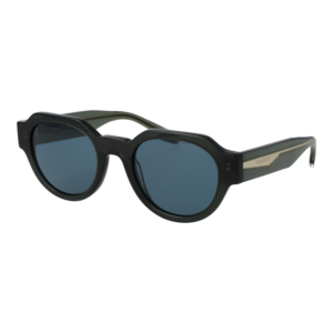 Trussardi Rund Sonnenbrille TSU9031 51T01 in Grün – 45° Seitenansicht