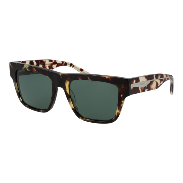 Trussardi Quadrat Sonnenbrille TSU9032 53G21 in Braun – 45° Seitenansicht