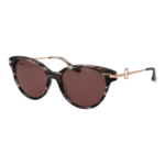 Trussardi Schmetterling Sonnenbrille TSW9025 55E01 in Braun – 45° Seitenansicht
