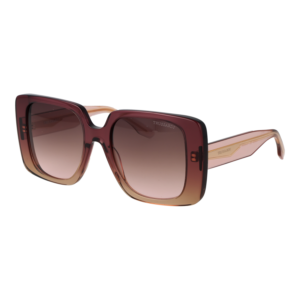 Trussardi Quadrat Sonnenbrille TSW9029 53C01 in Rosa – 45° Seitenansicht