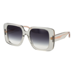 Trussardi Quadrat Sonnenbrille TSW9029 53T01 in Grau – 45° Seitenansicht