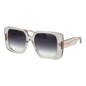 Trussardi Quadrat Sonnenbrille TSW9029 53T01 in Grau – 45° Seitenansicht