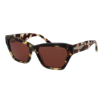 Trussardi Katzenaugen Sonnenbrille TSW9030 57G21 in Havanna – 45° Seitenansicht