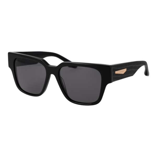 Trussardi Quadrat Sonnenbrille TSW9033 54A01 in Schwarz – 45° Seitenansicht