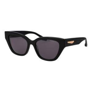 Trussardi Katzenaugen Sonnenbrille TSW9034 54A01 in Schwarz – 45° Seitenansicht