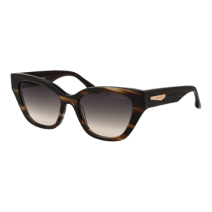 Trussardi Katzenaugen Sonnenbrille TSW9034 54E01 in Braun – 45° Seitenansicht