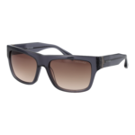 Trussardi Quadrat Sonnenbrille TSM9067 56T01 in Grau – 45° Seitenansicht