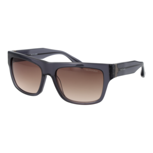 Trussardi Quadrat Sonnenbrille TSM9067 56T01 in Grau – 45° Seitenansicht