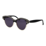 Hally & Son Schmetterling Sonnenbrille HS901S04 5304 in Schwarz – 45° Seitenansicht