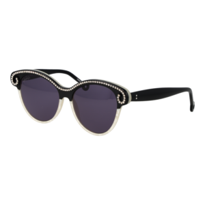 Hally & Son Schmetterling Sonnenbrille HS901S04 5304 in Schwarz – 45° Seitenansicht