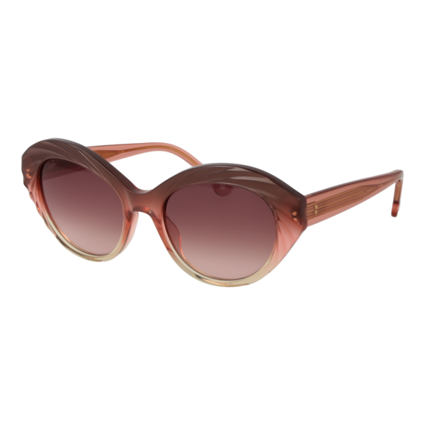 Hally & Son Schmetterling Sonnenbrille HS933S01 5301 in Rosa – 45° Seitenansicht