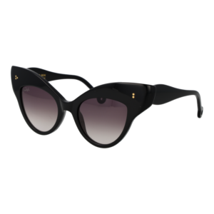 Hally & Son Schmetterling Sonnenbrille HS940S01 5001 in Schwarz – 45° Seitenansicht