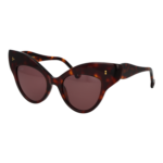 Hally & Son Schmetterling Sonnenbrille HS940S02 5002 in Havanna – 45° Seitenansicht