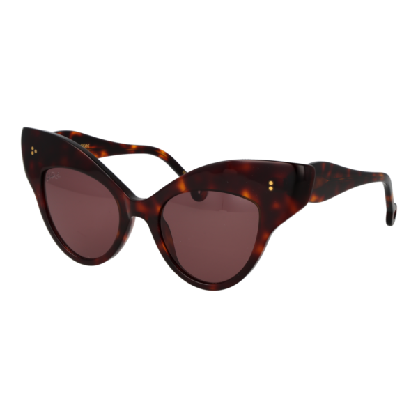 Hally & Son Schmetterling Sonnenbrille HS940S02 5002 in Havanna – 45° Seitenansicht