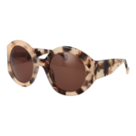 Hally & Son Rund Sonnenbrille HS936S04 5304 in Rosa – 45° Seitenansicht