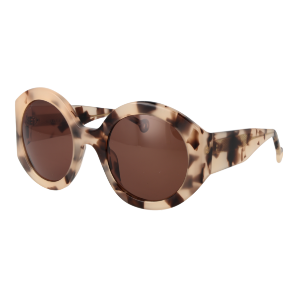 Hally & Son Rund Sonnenbrille HS936S04 5304 in Rosa – 45° Seitenansicht