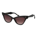Hally & Son Schmetterling Sonnenbrille HS931S04 5404 in Schwarz – 45° Seitenansicht