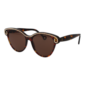 Hally & Son Schmetterling Sonnenbrille HS901V02S 5302S in Havanna – 45° Seitenansicht