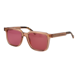 Hally & Son Quadrat Sonnenbrille HS956S01 5401 in Beige – 45° Seitenansicht