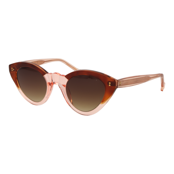 Hally & Son Katzenaugen Sonnenbrille HS865V02S 4802S in Rosa – 45° Seitenansicht