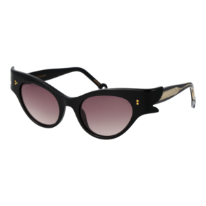 Hally & Son Schmetterling Sonnenbrille HS899V01S 5001S in Schwarz – 45° Seitenansicht