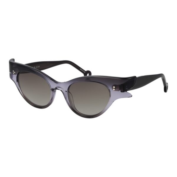 Hally & Son Schmetterling Sonnenbrille HS899V03S 5003S in Grau – 45° Seitenansicht