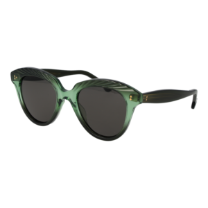Hally & Son Panto Sonnenbrille HS932V04S 5004S in Grün – 45° Seitenansicht