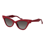 Hally & Son Katzenaugen Sonnenbrille HS931V02S 5402S in Burgunder – 45° Seitenansicht