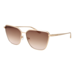 Calvin Klein Quadrat Sonnenbrille CK22104S 60718 in Gold – 45° Seitenansicht