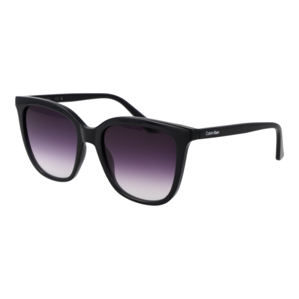 Calvin Klein Schmetterling Sonnenbrille CK23506S 53059 in Grau – 45° Seitenansicht