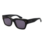 Calvin Klein Quadrat Sonnenbrille CK23509S 51001 in Schwarz – 45° Seitenansicht