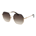 Longchamp Geometric Sonnenbrille LO140SL 58727 in Gold – 45° Seitenansicht