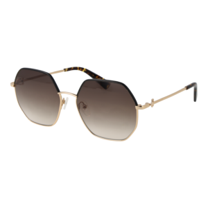 Longchamp Geometric Sonnenbrille LO140SL 58727 in Gold – 45° Seitenansicht