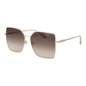 Longchamp Schmetterling Sonnenbrille LO173S 57708 in Gold – 45° Seitenansicht