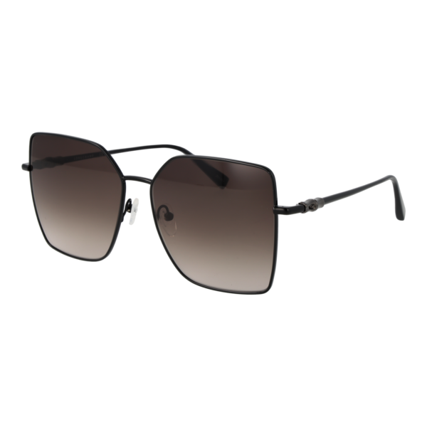 Longchamp Schmetterling Sonnenbrille LO173S N 57001 in Schwarz – 45° Seitenansicht