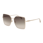 Longchamp Schmetterling Sonnenbrille LO173S N 57708 in Gold – 45° Seitenansicht