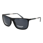 Timberland Quadrat Sonnenbrille TB9281 6202D in Schwarz – 45° Seitenansicht