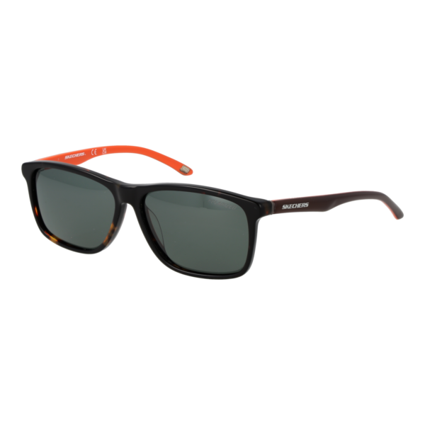 Skechers Rechteck Sonnenbrille SE9089 5152R in Schwarz – 45° Seitenansicht