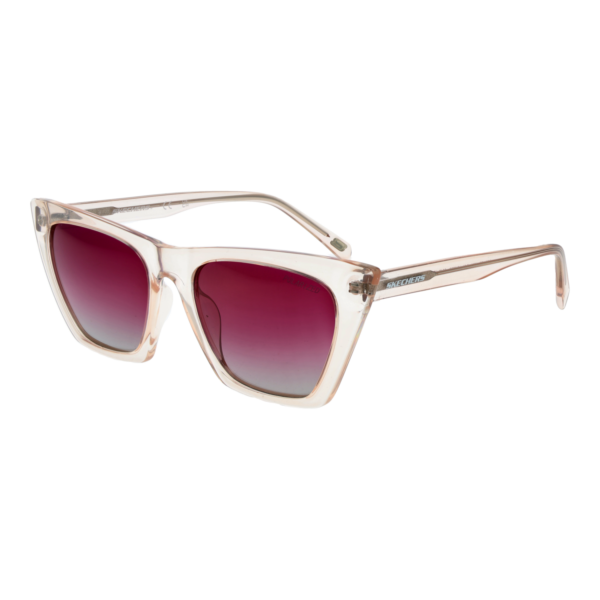 Skechers Sonnenbrille SE6177 5345M – 45° Seitenansicht Skechers Katzenaugen Sonnenbrille SE6177 5345M in Koralle – 45° Seitenansicht